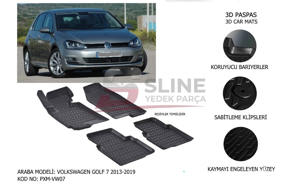 Paspas Takımı Golf7 Golf7.5 - 5G1061500 - 5G1061500